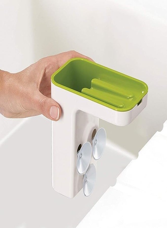 FAGVA Kitchen Sink Organizer with Self-Draining Design | Multi-Purpose Caddy for Sponge, Soap, Brush & Cleaning Tools | Durable, Dishwasher-Safe Sink Storage Rack for Tidy & Dry Countertops - Image 2