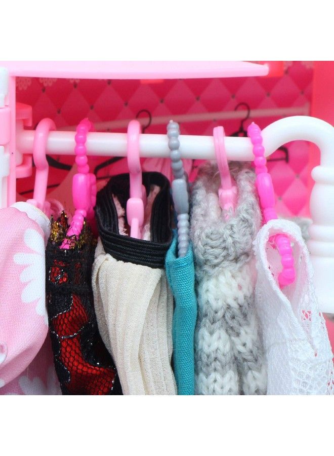 BJDBUS 80 Pcs Plastic Hangers Accessories For 11.5 Inch Doll Clothes Gown Dress Outfit - Image 5