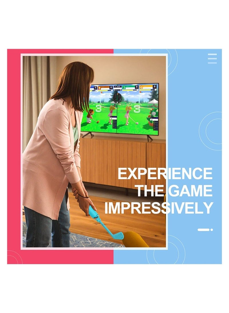 Y&D 2pcs Golf Clubs Compatible with for Nintendo Switch Mario Super Rush Game, Handle Hand Strap Game Accessories Grips Fit Switch/Switch OLED Joy-Con Controller  - Image 2