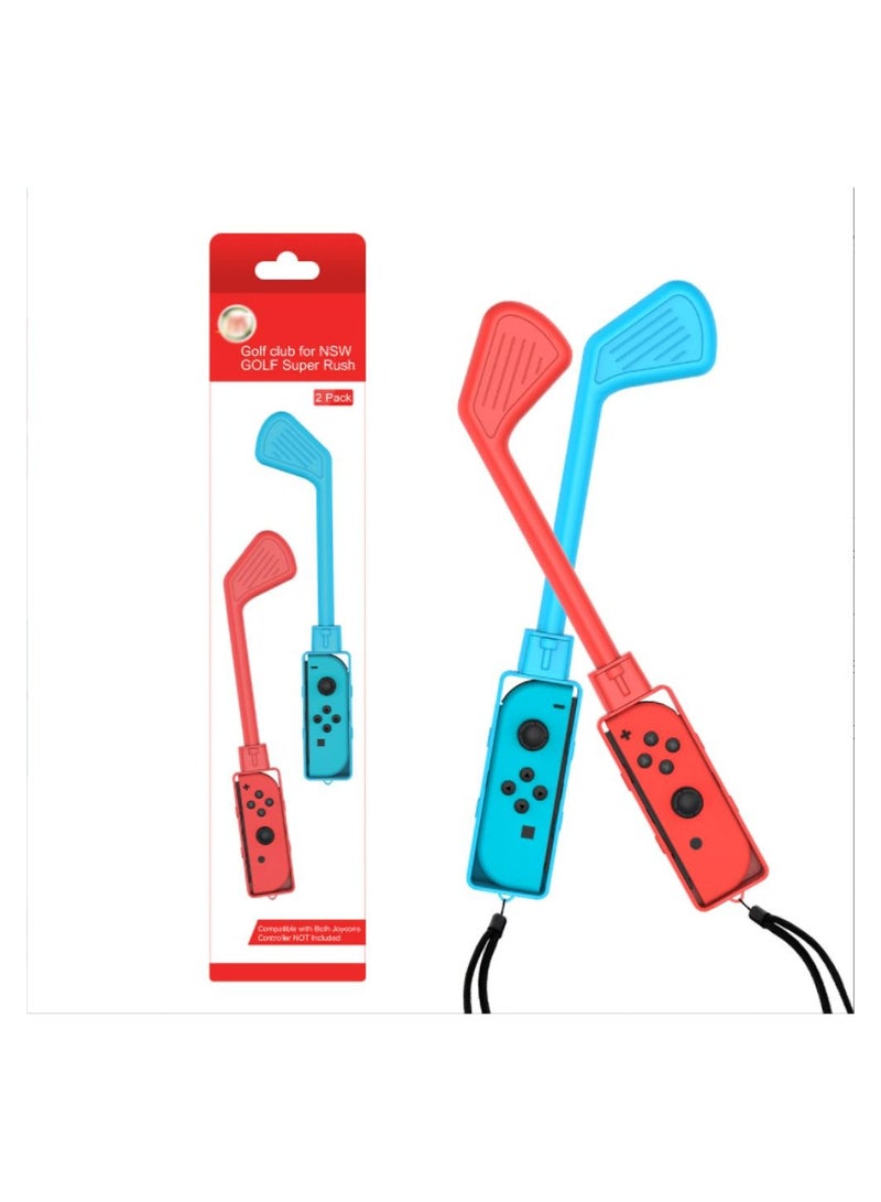 Y&D 2pcs Golf Clubs Compatible with for Nintendo Switch Mario Super Rush Game, Handle Hand Strap Game Accessories Grips Fit Switch/Switch OLED Joy-Con Controller  - Image 5