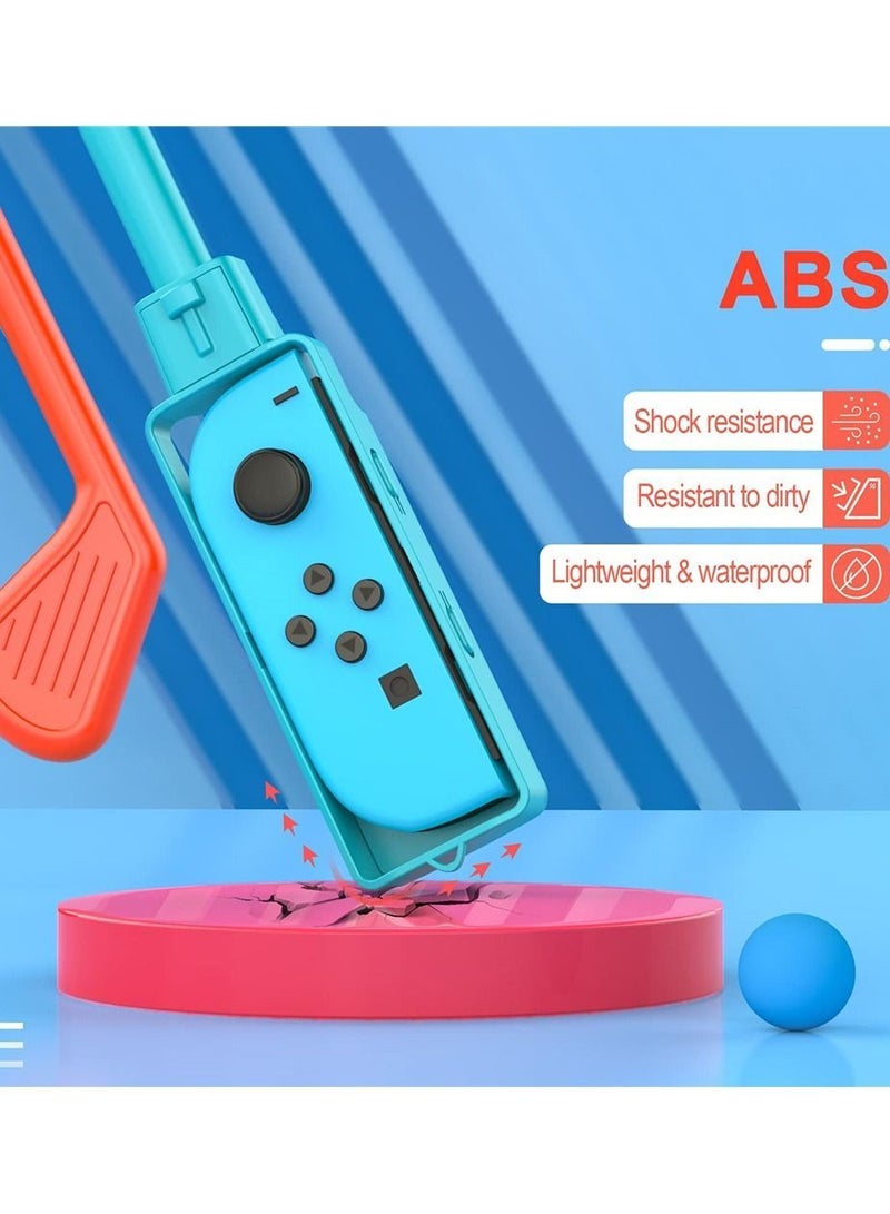 Y&D 2pcs Golf Clubs Compatible with for Nintendo Switch Mario Super Rush Game, Handle Hand Strap Game Accessories Grips Fit Switch/Switch OLED Joy-Con Controller  - Image 3