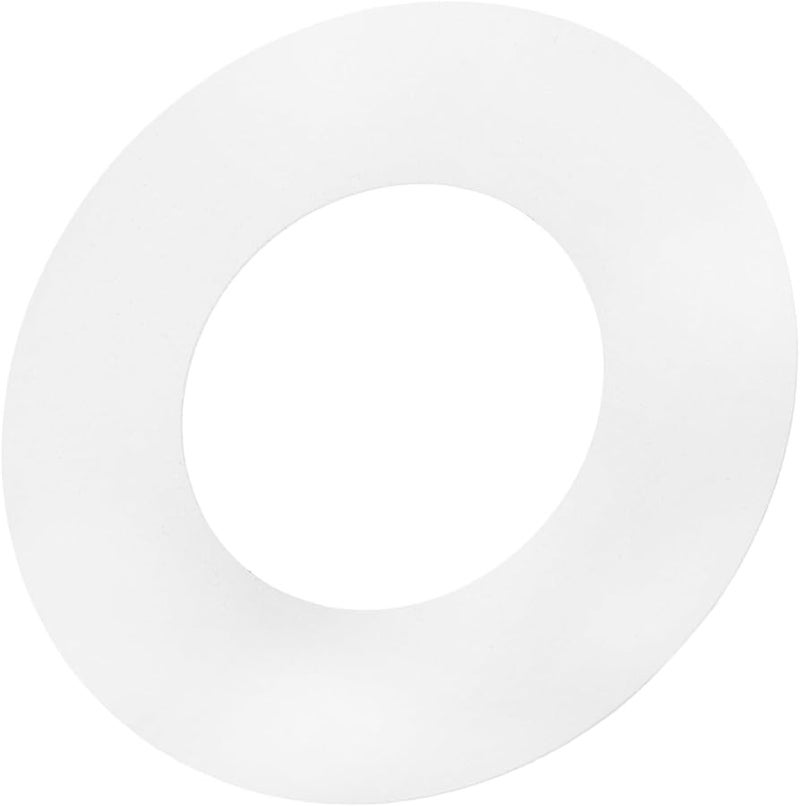 White Circular Light Cover Trim Lamp Shade Holder For Concealing Mounting Gaps Easy Installation - Image 1