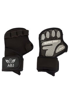 ABJ Professional Gym Gloves with Wrist Wrap And Super Grip, Full Palm Protection, Ultra Ventilated Exercise Gloves for Weightlifting, Workout, Cross Training, Cycling, Women & Men  - Image 3