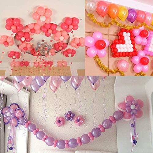 Balloonistics 12 Pcs Portable Flower Shape Balloon Clips Holder for Wedding Event Decorations Birthday Party Supplies - Image 5