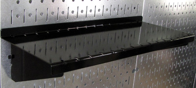Wall Control ASM-SH-1606 B Deep Pegboard Shelf Assembly for Wall Control Pegboard Only, 6", Black - Image 3