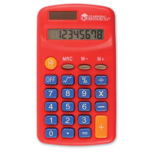 Learning Resources Rainbow Calculators - Solar Powered, Classroom Must Haves, Back to School, Math Manipulatives, Teacher Set of 10, Ages 3+ - Image 2