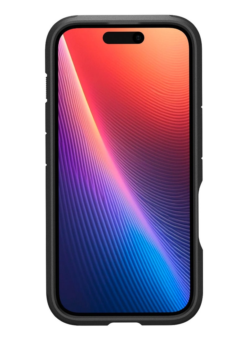 Spigen Tough Armor (AI) for iPhone 16 Case Cover with Kickstand (2024) - Black  - Image 2