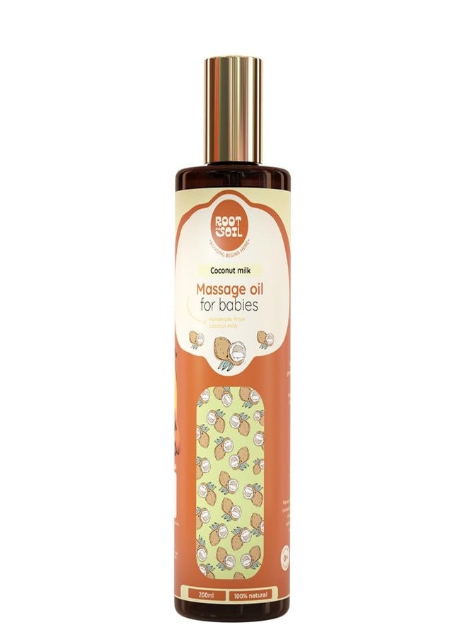 ROOT and SOIL - Baby Massage Oil 'Classic' Refill Pack - 200 ML | 0+ Months, From Fresh Coconut Milk | Newborn & infant friendly | 100% Natural & Herbal | Mineral oil free | No Preservatives. - Image 1