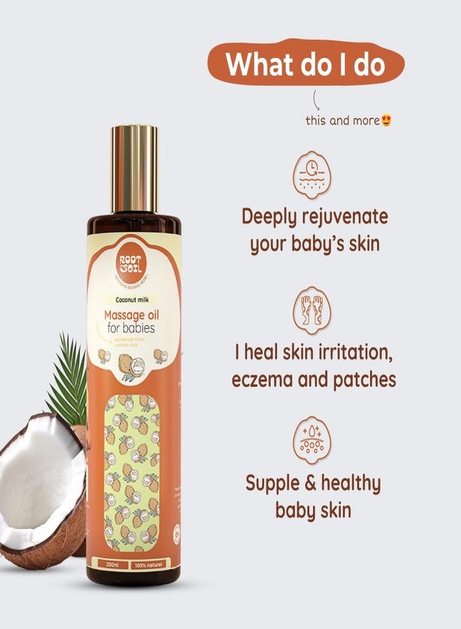 ROOT and SOIL - Baby Massage Oil 'Classic' Refill Pack - 200 ML | 0+ Months, From Fresh Coconut Milk | Newborn & infant friendly | 100% Natural & Herbal | Mineral oil free | No Preservatives. - Image 5