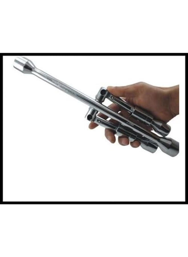 Foldable Car Tire Cross Wrench – Adjustable Handle Lug Nut Wrench for Easy Removal & Tightening – Universal for All Car Tires - Image 3