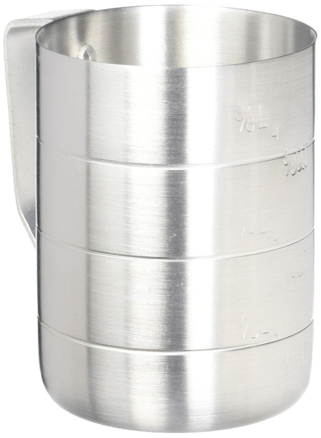 CRESTWARE Measuring Cup,Aluminum,1/2 qt. Dry (MEA05D) - Image 1