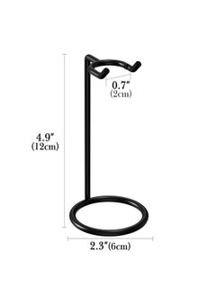 Linkidea Linkidea Stainless Steel Safety Razor Stand, Men's Travel Shaving Razor Holder Compatible with Long Handle Safety Razor, Fusion 5 Proshield (Black)  - Image 3