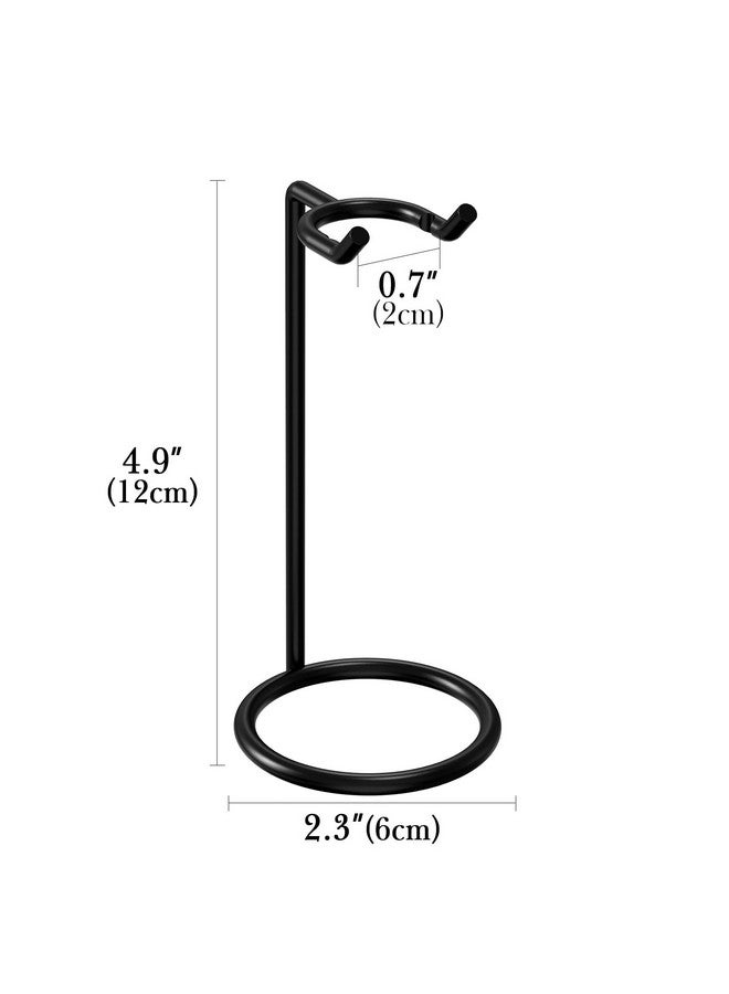 Linkidea Stainless Steel Safety Razor Stand, Men's Travel Shaving Razor Holder Compatible with Long Handle Safety Razor, Fusion 5 Proshield (Black) - Image 3