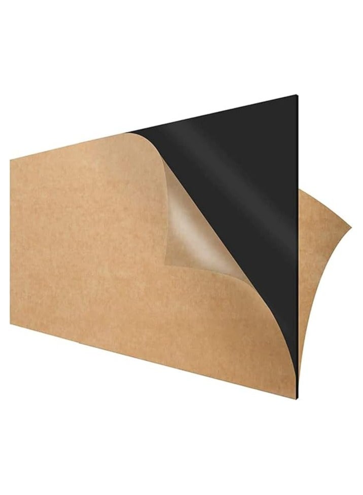 SLASA Acrylic Sheet Black Opaque Cast Plexiglass 12" x 24" Long Panel 1/8" Thick (3mm) Plastic Plexi Glass Board with Protective Paper for Signs, DIY Display Projects, Craft, Easy to Cut - Image 1
