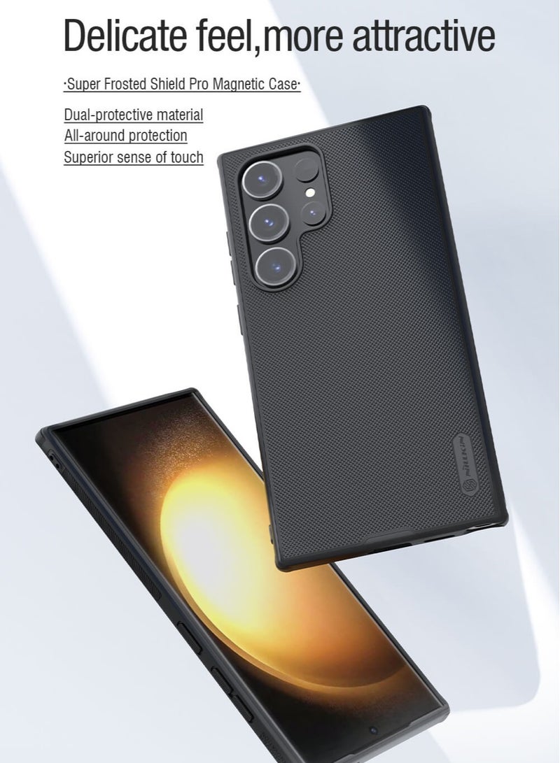 Nillkin Case for Samsung Galaxy S24 Ultra (6.8″ Inch) Super Frosted Shield Pro Hard Back Soft Border (PC + TPU) Shock Absorb Cover Raised Bezel Camera Protect PC ASSORTED Color - Image 3