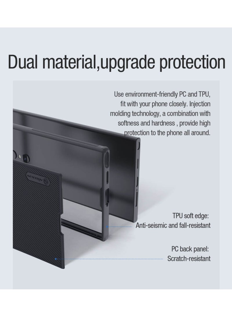 Nillkin Case for Samsung Galaxy S24 Ultra (6.8″ Inch) Super Frosted Shield Pro Hard Back Soft Border (PC + TPU) Shock Absorb Cover Raised Bezel Camera Protect PC ASSORTED Color - Image 4