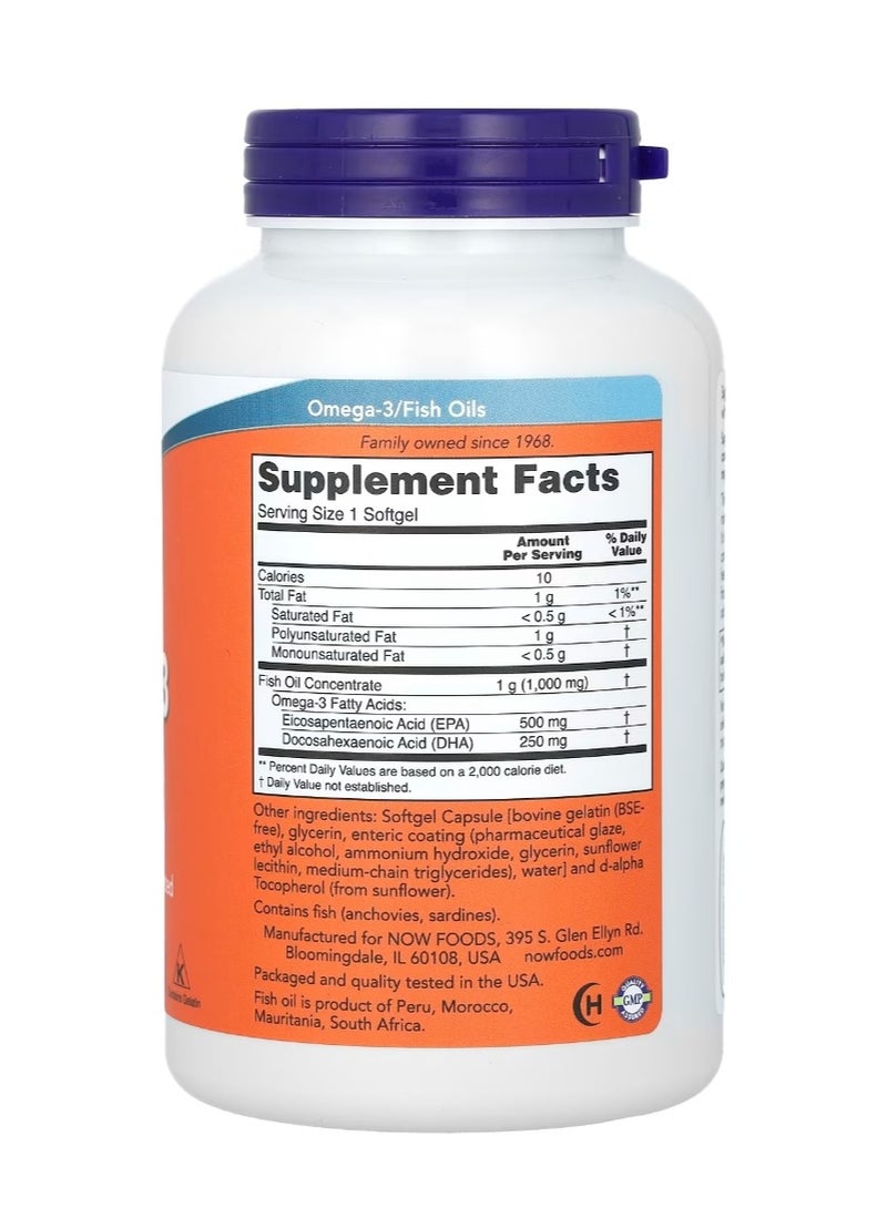 now Ultra Omega-3 Fish Oil 180 Softgels - Image 2