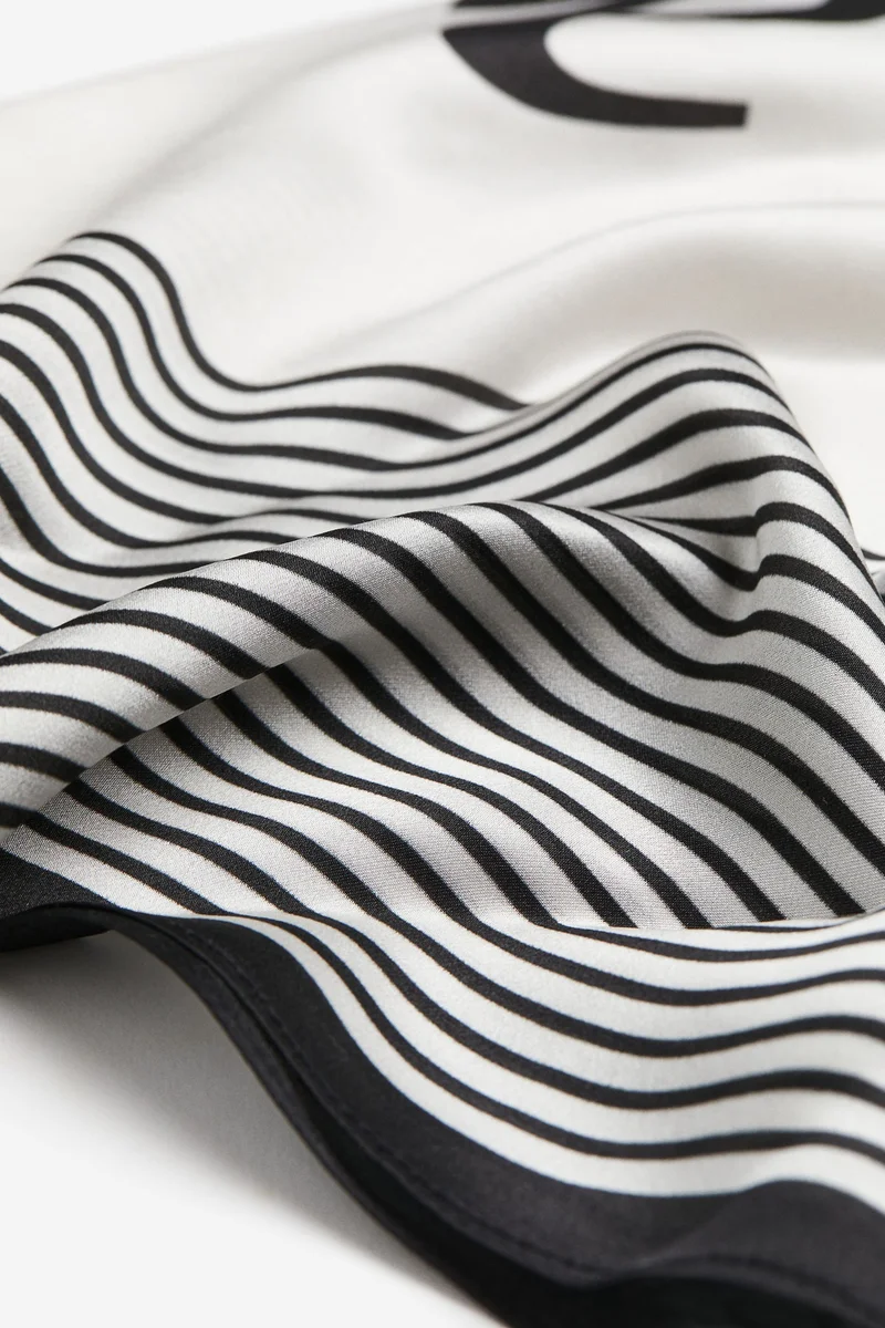 H&M Printed Silk Scarf