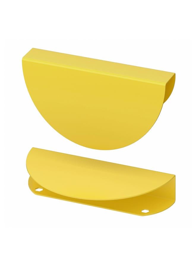 Zaboon Handle, yellow/half-round, 130 mm - Image 1
