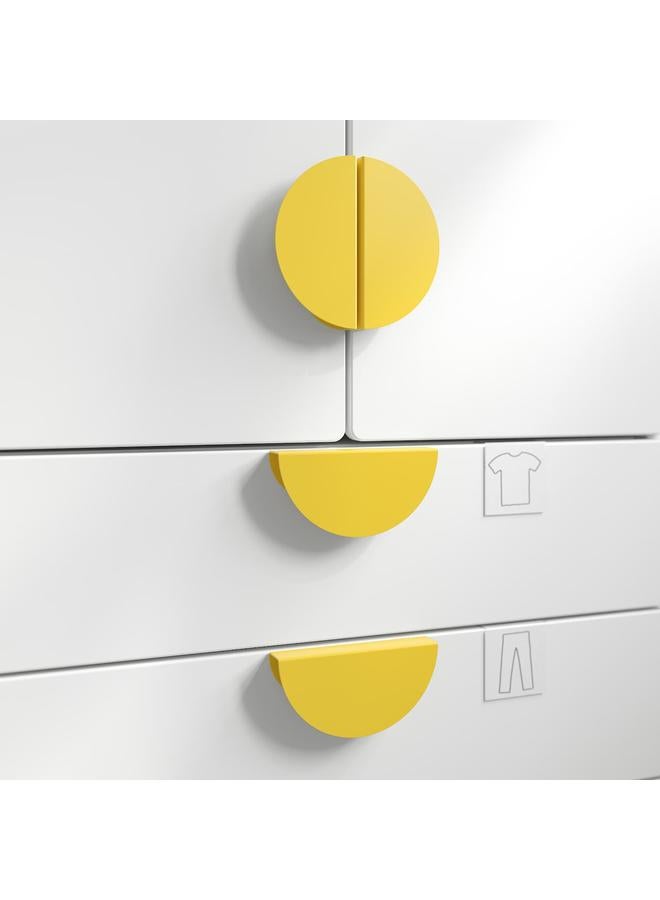 Zaboon Handle, yellow/half-round, 130 mm - Image 2