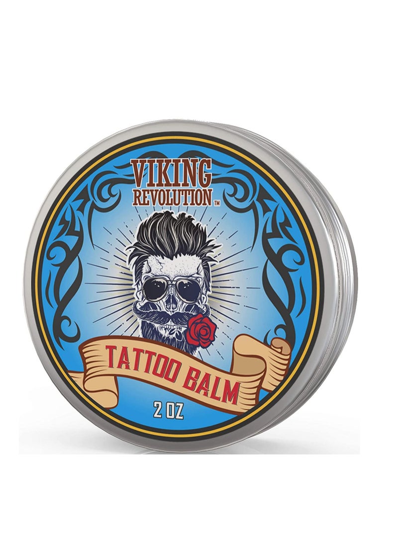 Viking Revolution - Viking Revolution Tattoo Care Balm for Before, During & Post Tattoo – Safe, Natural Tattoo Aftercare Cream – Moisturizing Lotion to Promote Skin Healing (1 Pack) - Image 1