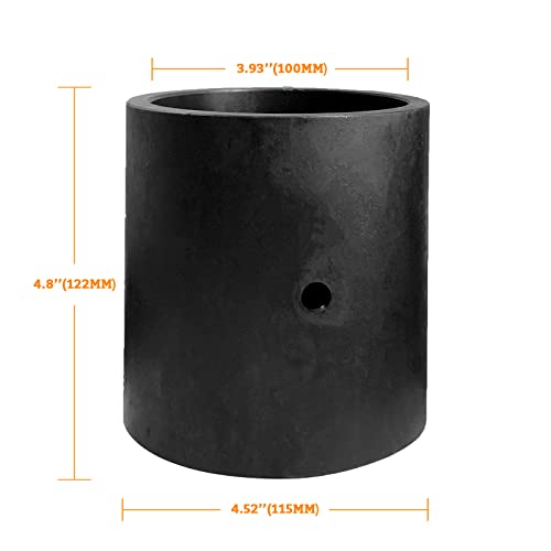 JACKCHEN 3.9 Inch(100mm) pile socket for JACKCHEN gasoline pile driver, black pile sleeve - Image 2