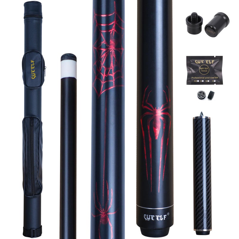 CUEELF Pool Cue Stick Spider Professional Billiard Pool Cue Stick Low Deflection Pool Stick with Case - Image 2