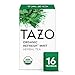 TAZO Organic Refresh Mint Herbal Tea Bags with Peppermint and Spearmint Caffeine Free 16 Total Tea Sachets - Image 2