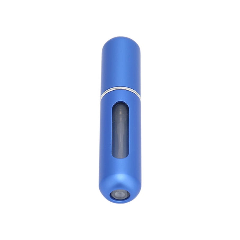 مُمَدِّد العطر المُعاد التعبئته: وعاء عطر محمول أزرق واضح - مزيل العطر المصغر للرحلات بفوهة الضغط غير المتسرب للاستخدام أثناء السفر والعمل والأنشطة الخارجية - Image 3