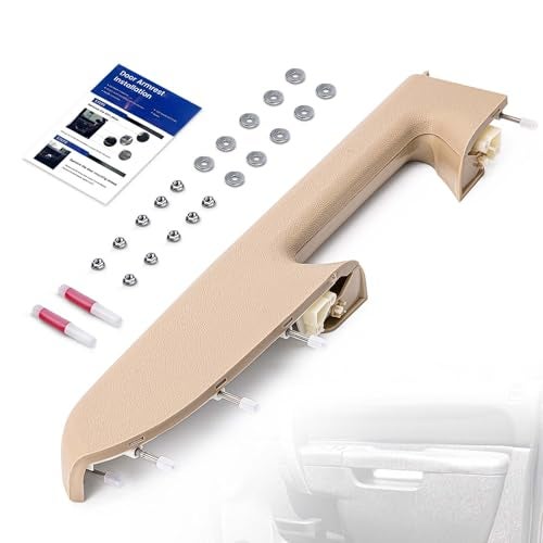 RHAOCZIYAUTO 22818472 Front Right Passenger Side Armrest Repair Kit Fit for Chevy Silverado 1500 2500HD 3500HD 2010-2014 For GMC Sierra 1500 2500 HD 3500 HD 2010-2014 Door Panel with Release Handle Below Armrest - Image 1