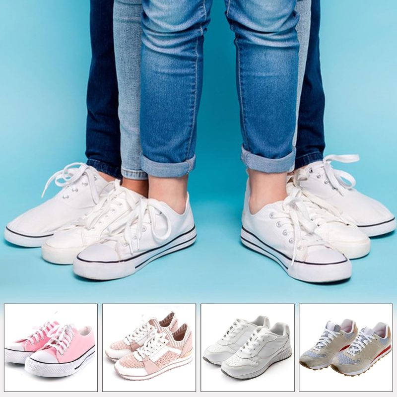 Double Layer Flat Shoelaces 160cm White 1cm Wide - Durable Vibrant Color Laces for Casual Sneakers Dress Boots - Image 2