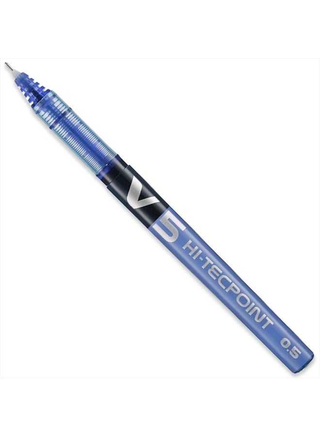 PILOT V5 Hi-Tecpoint Rollerball Pen - Fine 0.5mm Nib Tip - 0.3mm Line Width - Teacher's Pillow Pack of 3 - Black, Blue & Green Set - Image 5