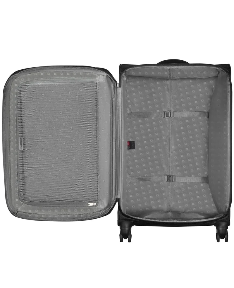 Wenger 68 Vibrave Medium 68 Cm Softcase 4-Double Wheeled Expandable Check-In Luggage Trolley - Black  | Best Price UAE