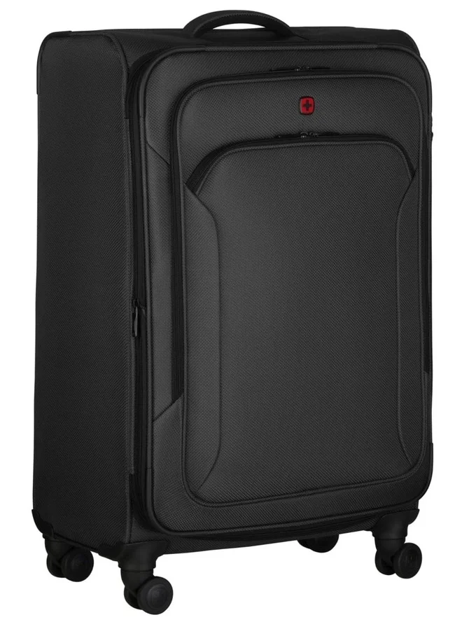 Wenger 68 Vibrave Medium 68 Cm Softcase 4-Double Wheeled Expandable Check-In Luggage Trolley - Black  | Best Price UAE