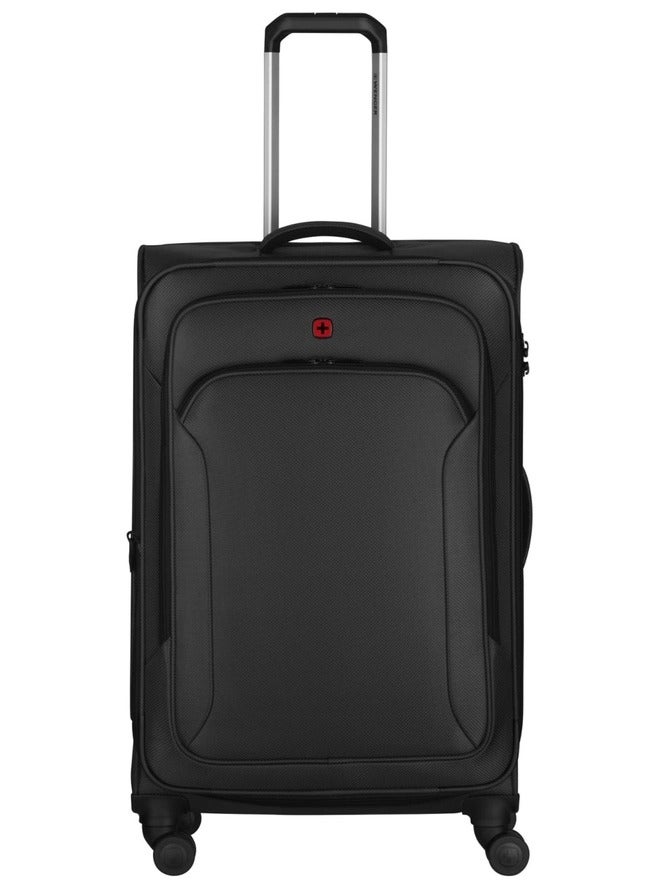 Wenger Vibrave Medium 68 Cm Softcase 4-Double Wheeled Expandable Check-In Luggage Trolley - Black - Image 1