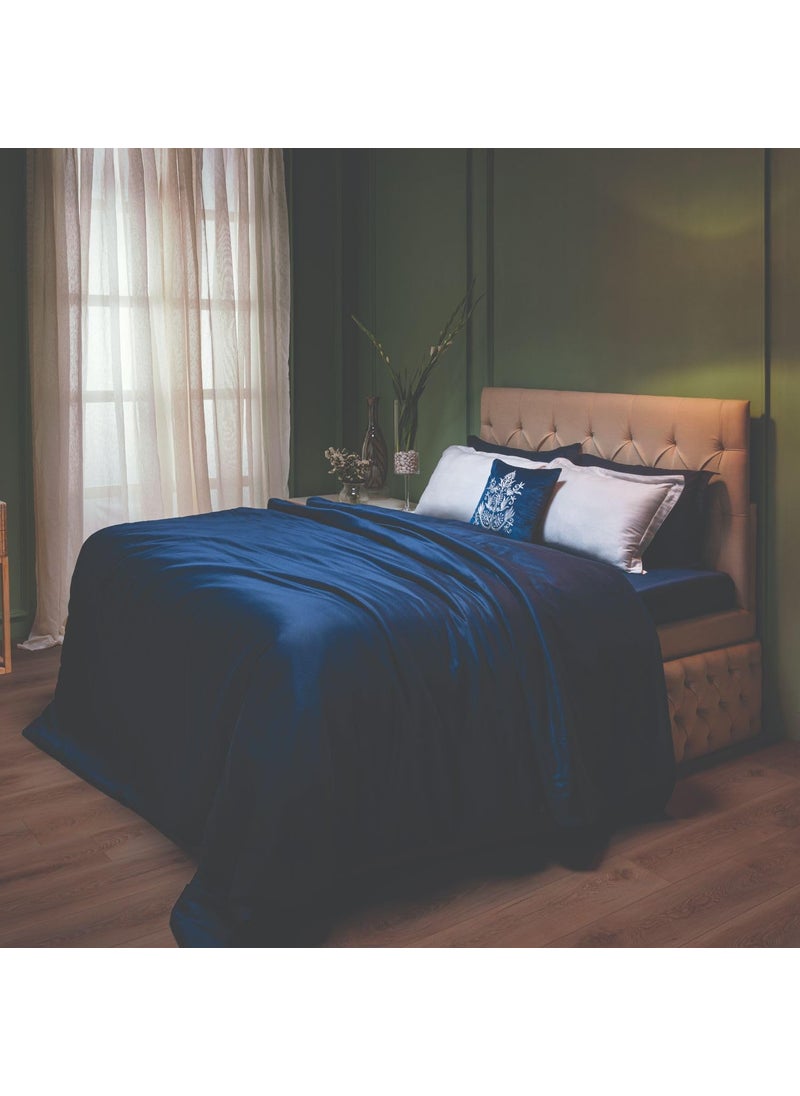 SPACES Spaces Toujours 100 Cotton Bed in A BagMidnight Blue  - Image 1