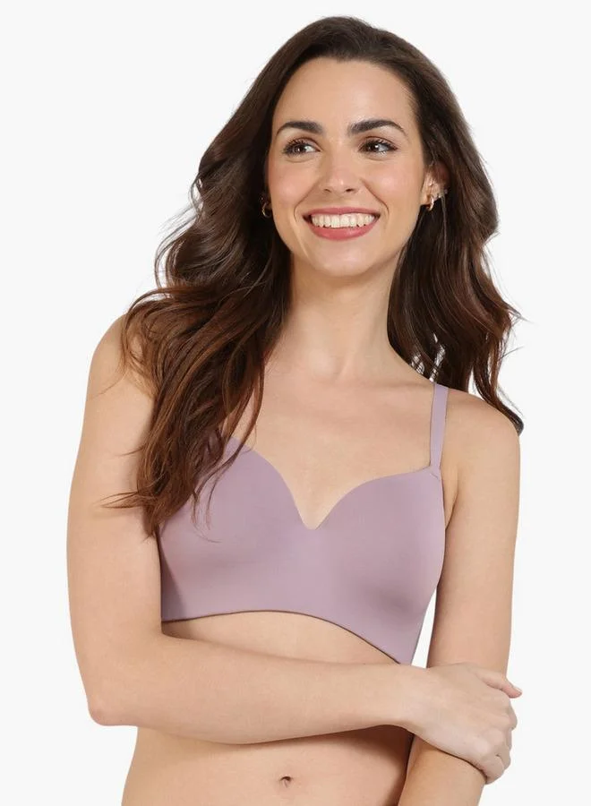 zivame Zivame Padded Bra with Hook and Eye Closure