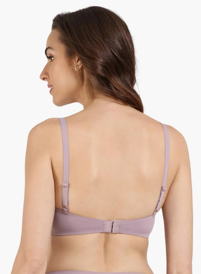 zivame Zivame Padded Bra with Hook and Eye Closure