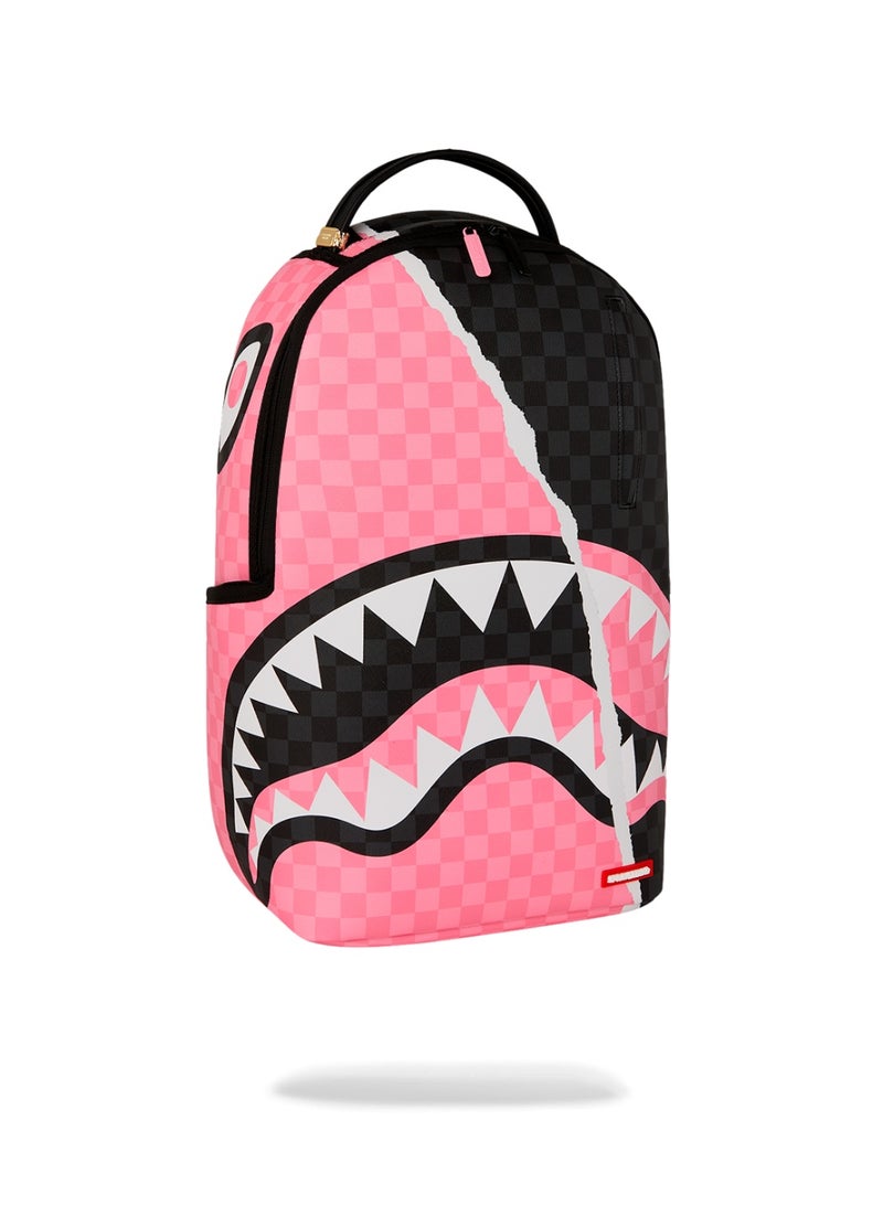 SPRAYGROUND حقيبة ظهر بوردو وسوداء بتصميم تمزق - Image 2