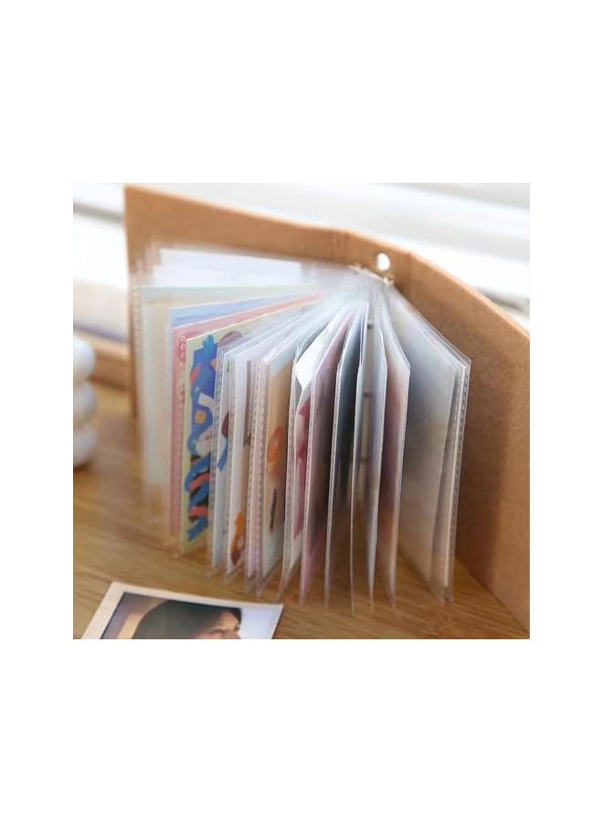 The Bros 3 Inch Mini Photo Album, 2x3IN Puppy Felt Cloth Cover Photo Album Card Holder for Small Photocard (20 Pockets) (Puppy)  - Image 3