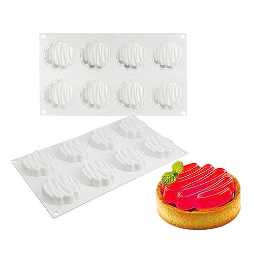 mostsom Silicone Mold Chocolate Decorating Mould DIY Cake Mousse Molds Baking Accessories Reusable Tools Wave Shape F_116X 68X06inch - Image 1