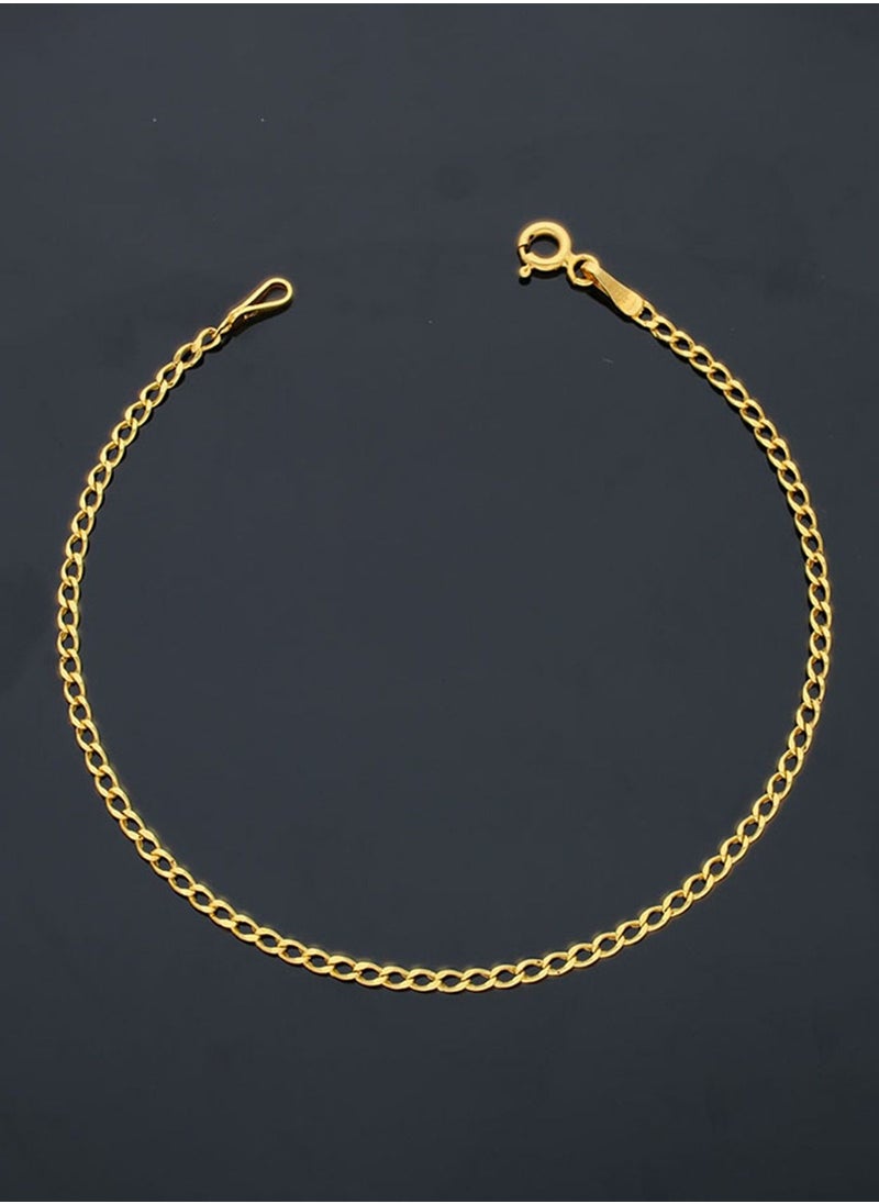 FK Jewellers - Gold Curb Bracelet 21KT - FKJBRL21KU6002 - Image 1