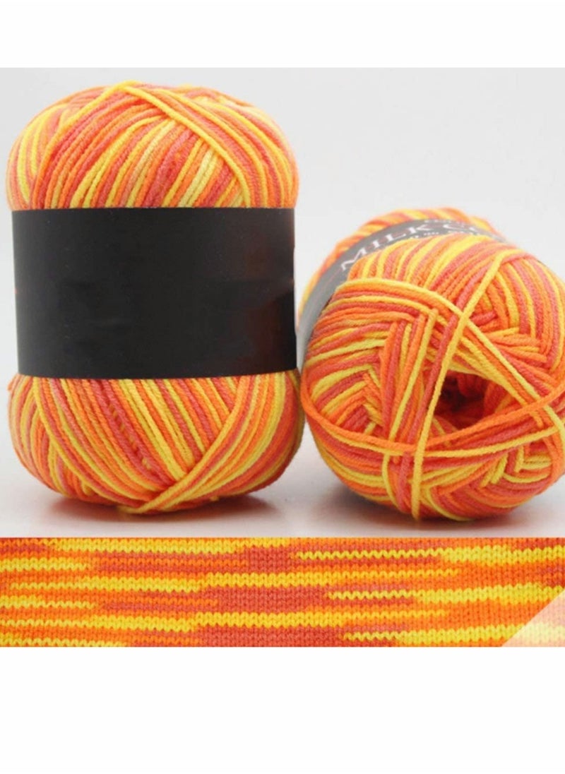 Generic - Multi-Colored Acrylic Crochet Yarn Set of Five for Knitting and Weaving Projects - Image 1