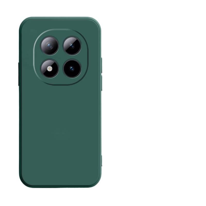 Drop Protection Silicone , Cover for Redmi Note 15 , Green , , Matte Finish for Desk Setup - Image 1