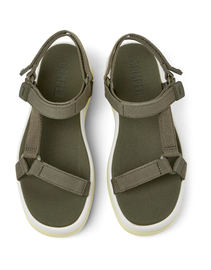 Camper Pelotas Flota Up, Women's Sandal, Green