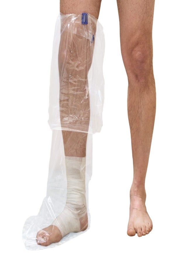 AquaGuard TIDI AquaGuard Boot - Shower Protection Boot with Water-Seal Band - Leg Cast Cover - 3 Boots and 1 Water-Seal Band per Package - Home Medical Supplies (50017-RPK) - Image 1