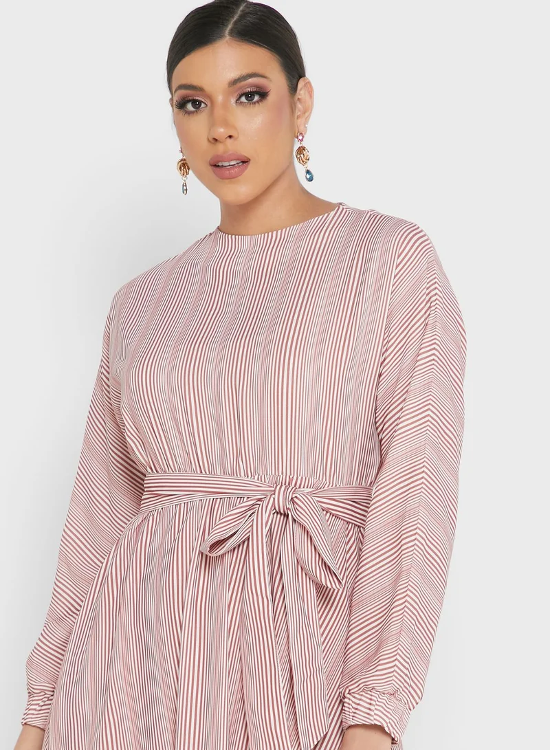 Khizana A-Line Belted Dress