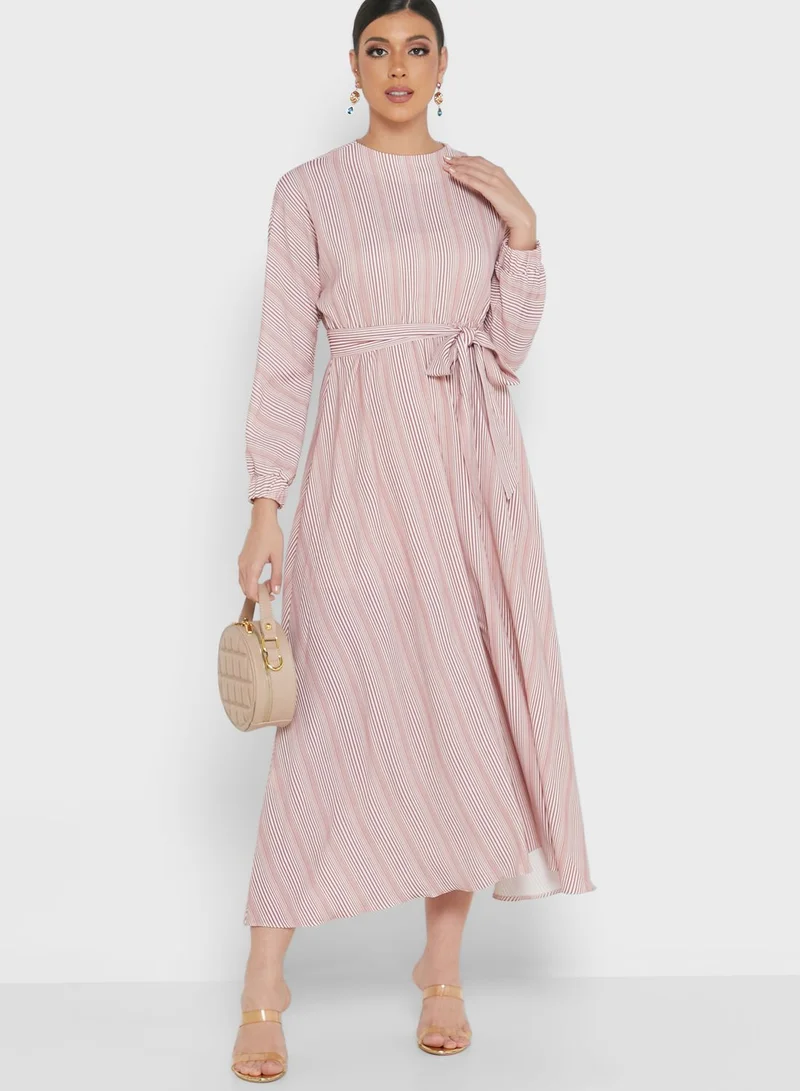 Khizana A-Line Belted Dress