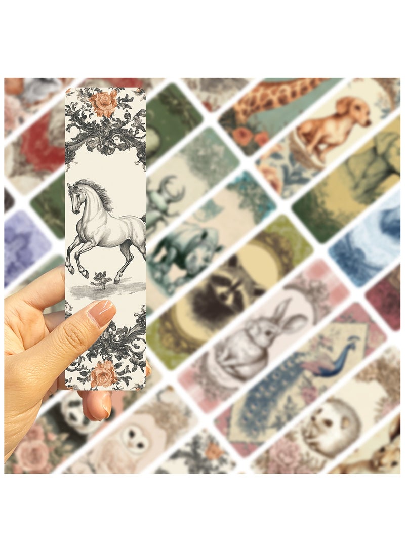 30 قطعة من علامات الكتب الورقية بموضوعات حيوانات لطيفة للبالغين والأطفال علامات كتب حيوانات فريدة للطلاب والمعلمين والمدرسة والمكتب المنزلي وعشاق القراءة - Image 2