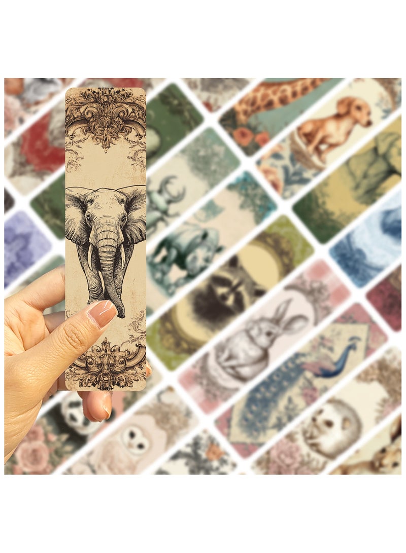 30 قطعة من علامات الكتب الورقية بموضوعات حيوانات لطيفة للبالغين والأطفال علامات كتب حيوانات فريدة للطلاب والمعلمين والمدرسة والمكتب المنزلي وعشاق القراءة - Image 4